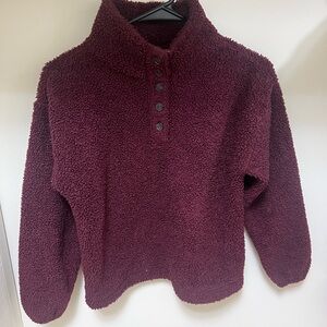 Burgundy petite sweater